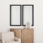 14788 - White Vines I (SET OF 2) by Studio M a handmade Original Framed 3D Textured Artwork under Glass