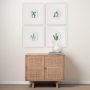 13054 - Cactus III by Mercana Studio a Hand Embellished Textured Framed Art Print Matted under Glass