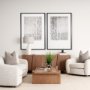 15058 - Dot Texture Tan I by Mercana Studio a Hand Embellished Textured Framed Art Print Matted under Glass