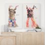 101971-L - Lama II by Mercana Studio a Hand Embellished Textured Canvas