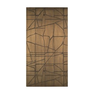 Roho Painted Gold Metal Wall Art