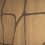 70596 - Roho Painted Gold Metal Wall Art