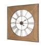 70602 - Rondell Light Brown Wood W/ Gold Metal Wall Clock