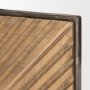 70602 - Rondell Light Brown Wood W/ Gold Metal Wall Clock