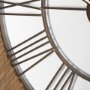 70602 - Rondell Light Brown Wood W/ Gold Metal Wall Clock