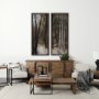 15151 - Forest View V by Mercana Studio a Hand Embellished Textured Framed Art Print