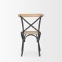 70588 - Etienne Light Brown Wood w/ Iron Metal Dining Chair