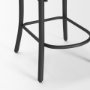 70589 - Etienne Light Brown Wood w/ Iron Metal Counter Stool