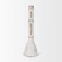 70535 - Ziva Large Distressed White Metal Sculptural Object