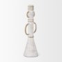 70535 - Ziva Large Distressed White Metal Sculptural Object