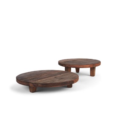 70497 - Iza Medium Brown Wooden Riser (Set of 2)