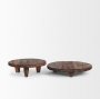 70497 - Iza Medium Brown Wooden Riser (Set of 2)