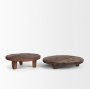 70497 - Iza Medium Brown Wooden Riser (Set of 2)