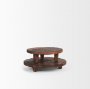 70497 - Iza Medium Brown Wooden Riser (Set of 2)