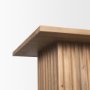 70631 - June Light Brown Wood w/ Fluting Square Side Table