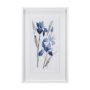 15219 - Blue Iris I by Mercana Studio a Hand Embellished Textured Framed Art Print Matted under Glass