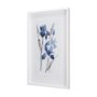 15219 - Blue Iris I by Mercana Studio a Hand Embellished Textured Framed Art Print Matted under Glass
