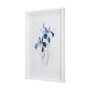 15220 - Blue Iris II by Mercana Studio a Hand Embellished Textured Framed Art Print Matted under Glass