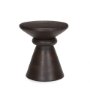 70511 - Palmera Dark Brown Wood Pedestal Accent Table