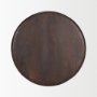 70511 - Palmera Dark Brown Wood Pedestal Accent Table