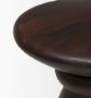 70511 - Palmera Dark Brown Wood Pedestal Accent Table