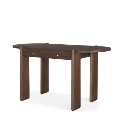 70855 - Sohan Dark Brown Elm Wood Oblong Desk