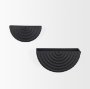 70532 - Shilo Matte Black Metal Hanging Wall Planter (Set of 2)