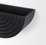 70532 - Shilo Matte Black Metal Hanging Wall Planter (Set of 2)