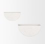 70533 - Shilo Matte White Metal Hanging Wall Planter (Set of 2)