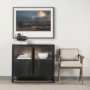 15218 - Storm's Horizon by Chad Mackay a Hand Embellished Textured Framed Photo Art Print Matted under Glass