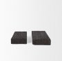 70500 - Shira Reclaimed Dark Brown Wooden Riser (Set of 2)