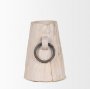 70513 - Monique Small Light Brown w/ Handles Wood Pot