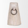 70514 - Monique Large Light Brown w/ Handles Wood Pot