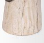 70514 - Monique Large Light Brown w/ Handles Wood Pot