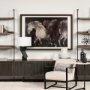 14642 - Running Wild - Quick by Mercana Studio Hand Embellished Textured Framed Art Print Matted under Glass