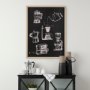 14692 - Coffee Maker Study by Mercana Studio a Hand Embellished Textured Framed Art Print Matted under Glass