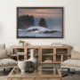 15212 - Crashing Wave by Chad Mackay a Hand Embellished Textured Framed Photo Art Print Matted under Glass