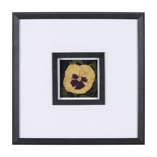 15224 - Flower Portrait I  by Mercana Studio a Hand Embellished Textured Framed Art Print Matted under Glass