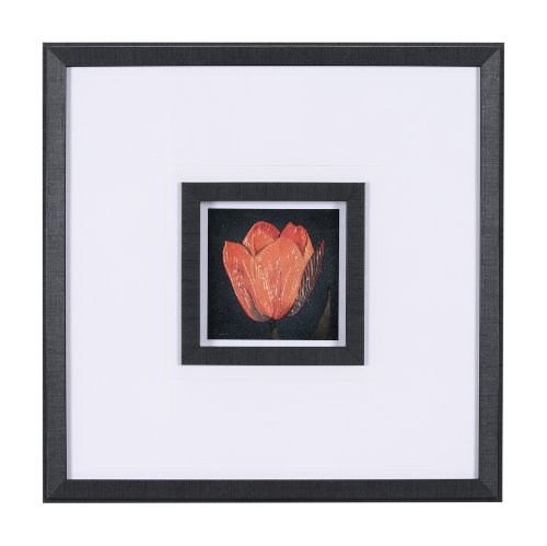 15225 - Flower Portrait II by Mercana Studio a Hand Embellished Textured Framed Art Print Matted under Glass