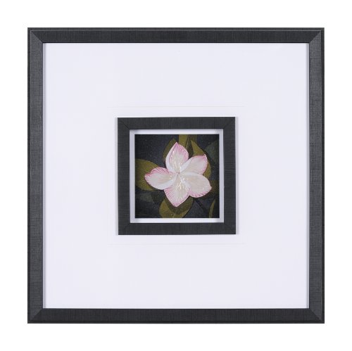 15226 - Flower Portrait III by Mercana Studio Hand Embellished Textured Framed Art Print Matted under Glass