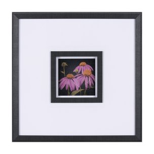 Flower Portrait VI by Mercana Studio a Hand Embellished Textured Framed Art Print Matted under Glass