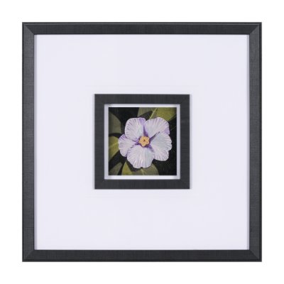 15230 - Flower Portrait VII by Mercana Studio Hand Embellished Textured Framed Art Print Matted under Glass