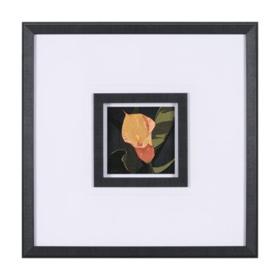 15231 - Flower Portrait VIII by Mercana Studio Hand Embellished Textured Framed Art Print Matted under Glass