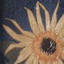 15232 - Flower Portrait IX by Mercana Studio a Hand Embellished Textured Framed Art Print Matted under Glass