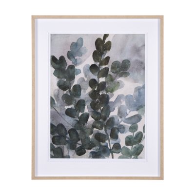 15234 - Summer Foliage I by Mercana Studio a Hand Embellished Textured Framed Art Print Matted under Glass