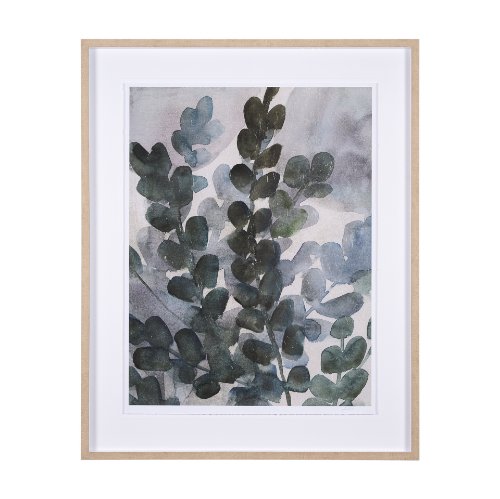 15234 - Summer Foliage I by Mercana Studio a Hand Embellished Textured Framed Art Print Matted under Glass