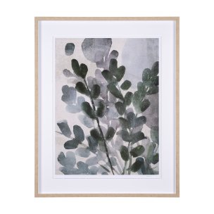 Summer Foliage II by Mercana Studio a Hand Embellished Textured Framed Art Print Matted under Glass