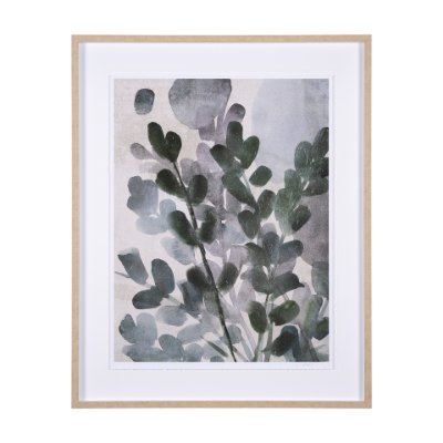 15235 - Summer Foliage II by Mercana Studio a Hand Embellished Textured Framed Art Print Matted under Glass