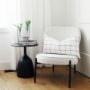 70098 - Talulla 16.5L x 16.5W x 19.7H Matte Black Metal Accent Table