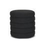 70410 - Elise Black Boucle Upholstered Storage Ottoman